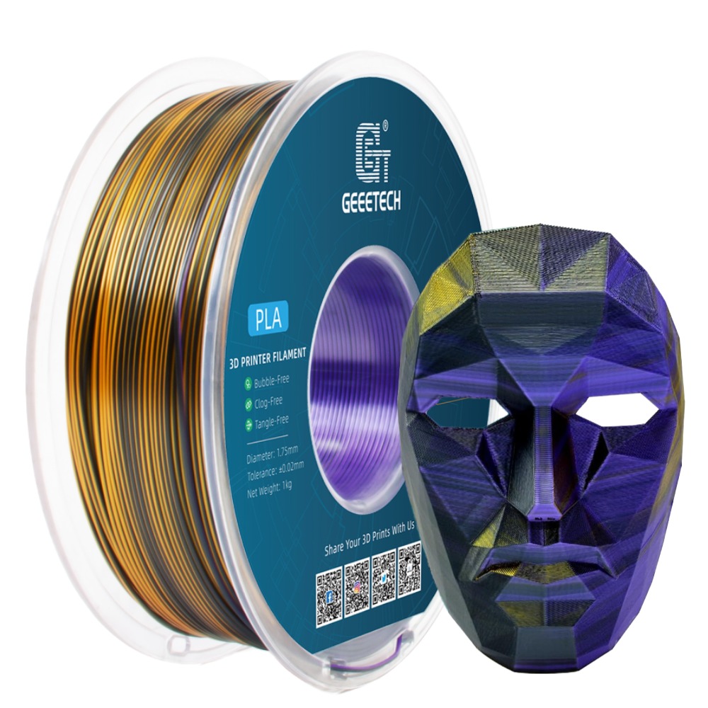 NEW GEEETECH 3D Printer Filament 1.75MM 1KG PLA/TPU/ABS+/PETG/Silk/Matte/HS-PLA - Afbeelding 224 van 298