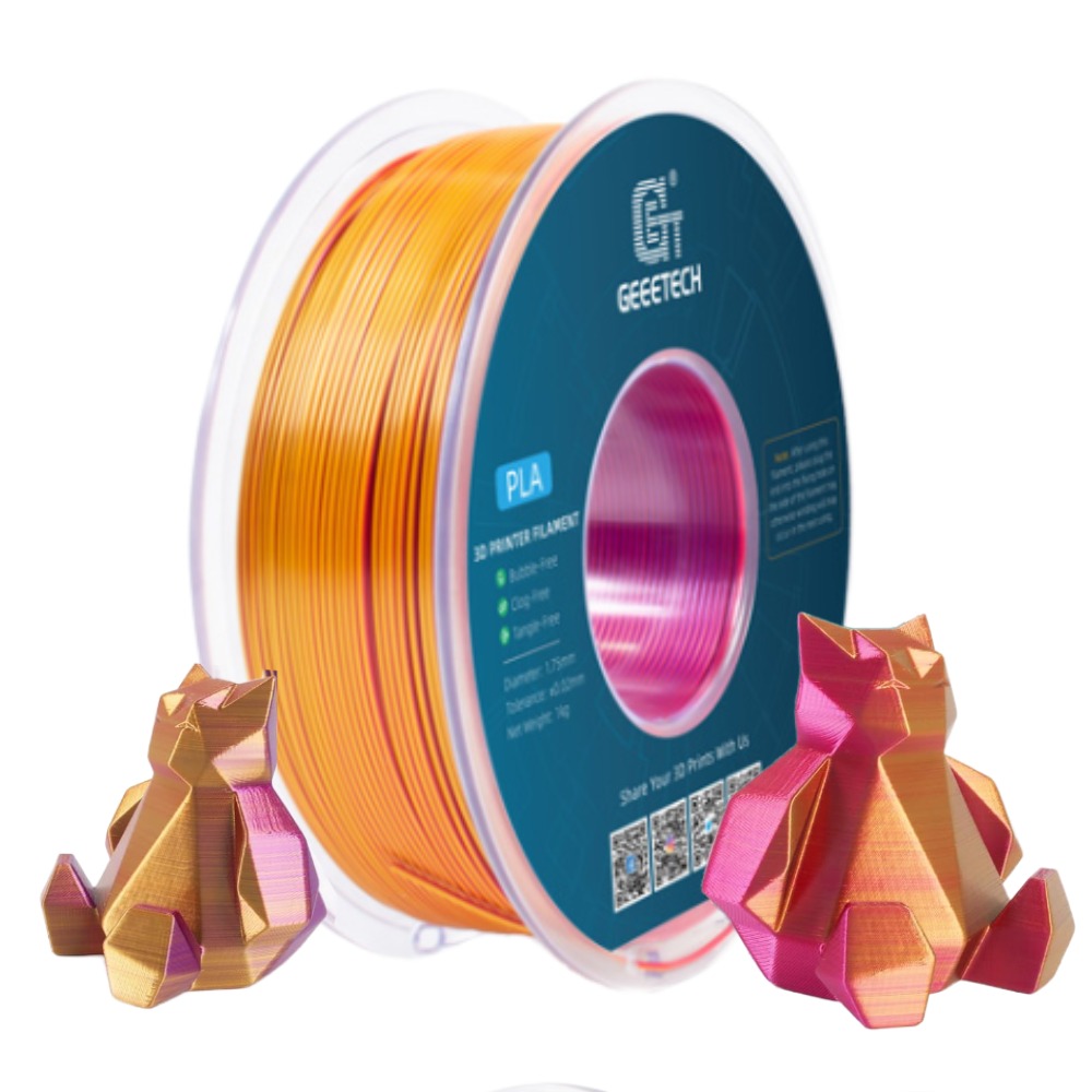 NEW GEEETECH 3D Printer Filament 1.75MM 1KG PLA/TPU/ABS+/PETG/Silk/Matte/HS-PLA - Afbeelding 230 van 298