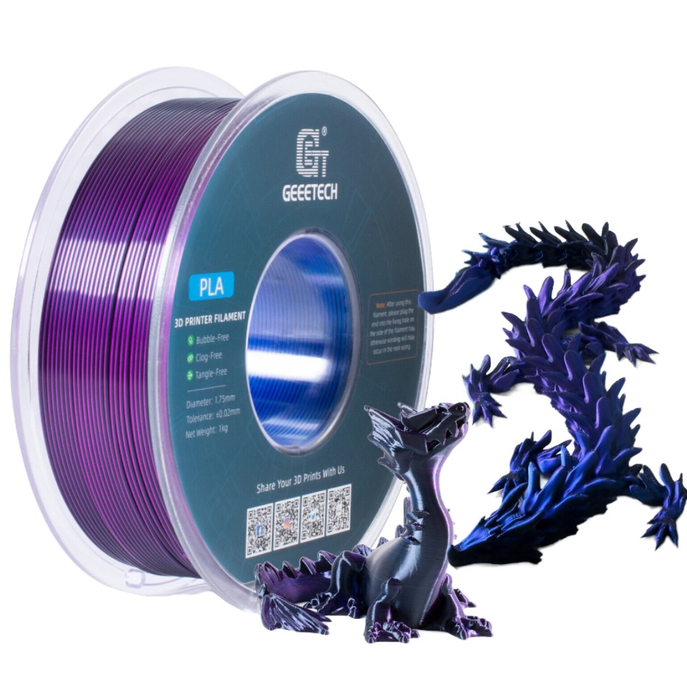 NEW GEEETECH 3D Printer Filament 1.75MM 1KG PLA/TPU/ABS+/PETG/Silk/Matte/HS-PLA - Afbeelding 236 van 298