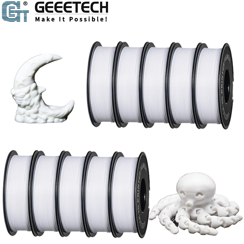 Lot de 10 kg de filament d'imprimante 3D Geeetech PLA/PETG/Soie/ABS+ filament 1,75 mm - Photo 13/13