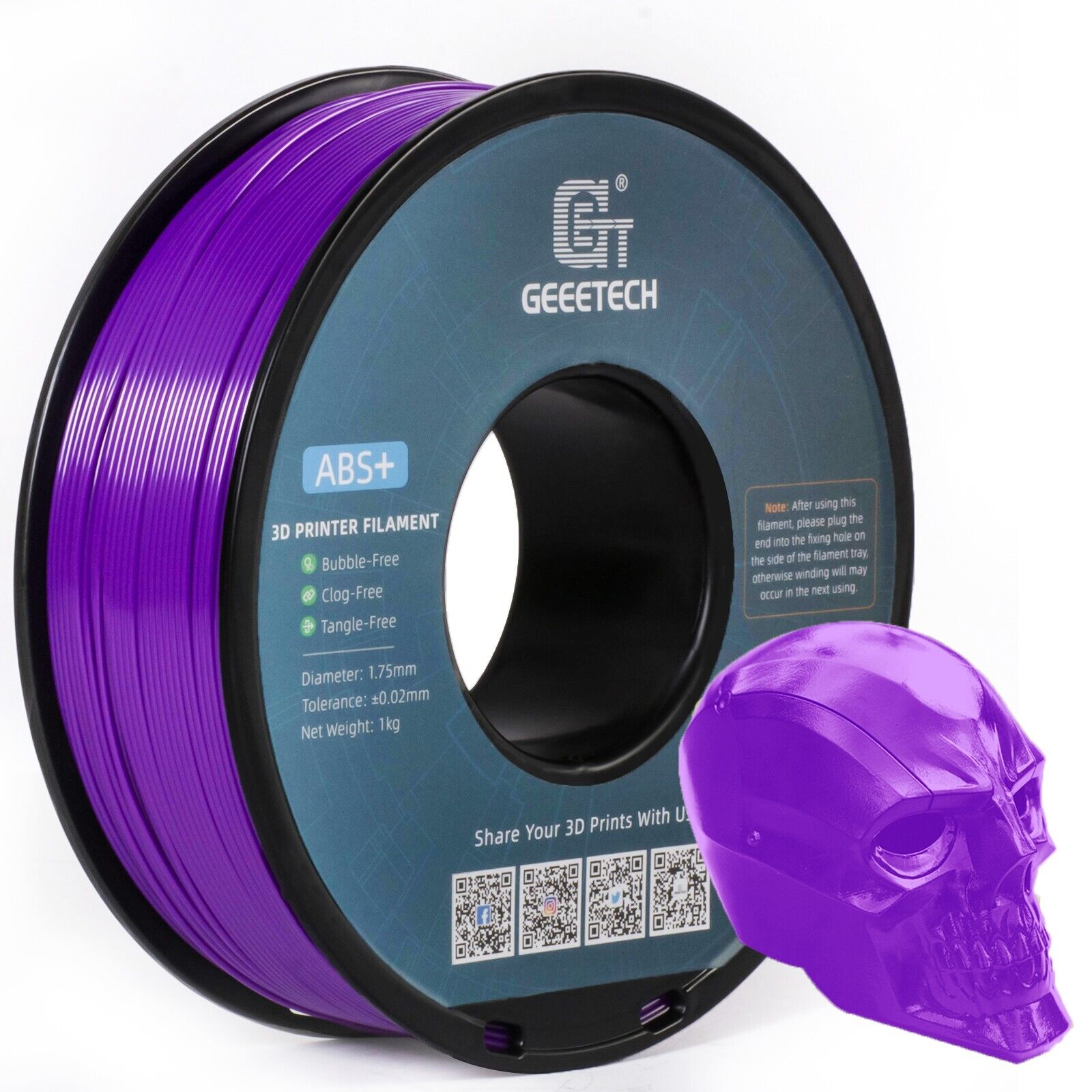 【Buy 6 Get 4 Free,Add 10】Geeetech 3D Printer Filament ABS+ 1.75MM 1KG Multicolor - Picture 22 of 27