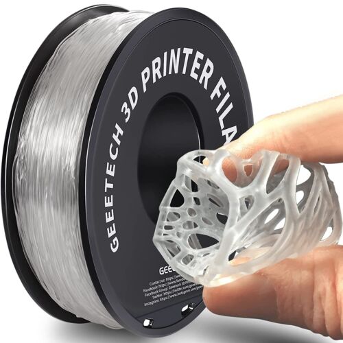 1kg 1,75 mm GEEETECH Drukarka 3D Filament Elastyczny TPU Przezroczysty / Jednolity kolor 95A - Zdjęcie 31 z 42