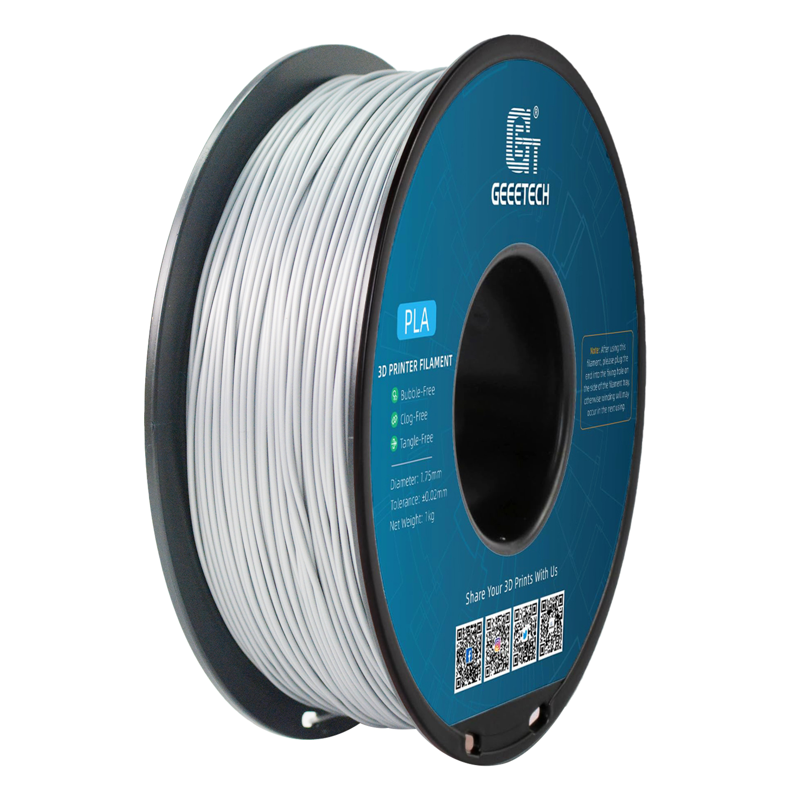 New Geeetech 3D Printer Filament 1.75mm 1KG PLA/TPU/Silk PLA/Matte PLA/PETG/ABS+ - Picture 15 of 222