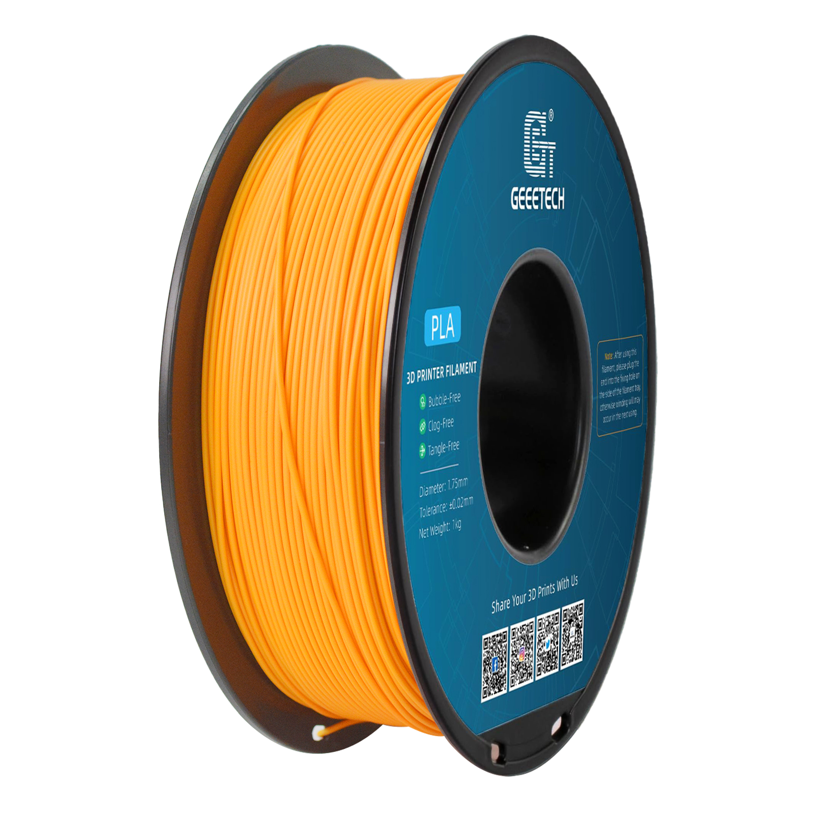 New Geeetech 3D Printer Filament 1.75mm 1KG PLA/TPU/Silk PLA/Matte PLA/PETG/ABS+ - Picture 192 of 222