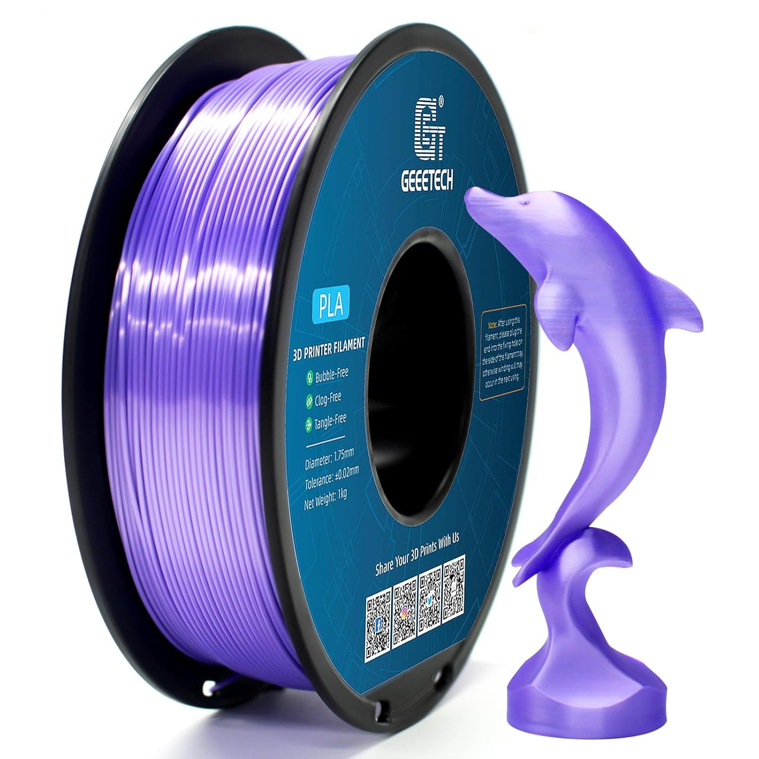 【Buy 3 Get 2 Free,Add 5】GEEETECH 3D Printer Filament 1KG/Roll PLA/TPU/ABS+/PETG - Picture 58 of 301
