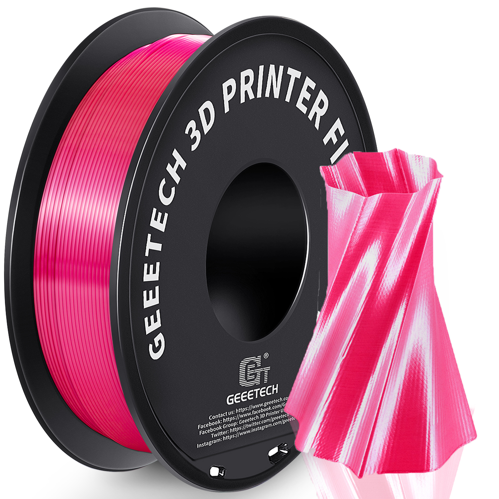 New Geeetech Filament PLA/PETG/ABS+/TPU/HS-PLA 1,75mm 1KG/rolle For 3D Drucker - Bild 173 von 193
