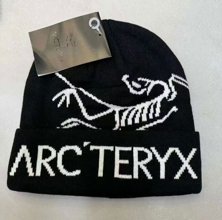 Arcteryx Bird Head Black Toque Beanie Hat Orca black Merino Knitted Cap hat