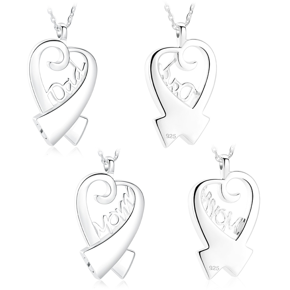 925 Sterling Silver Heart Loved Ones Urn Pendant Necklace Keepsake Memorial Gift