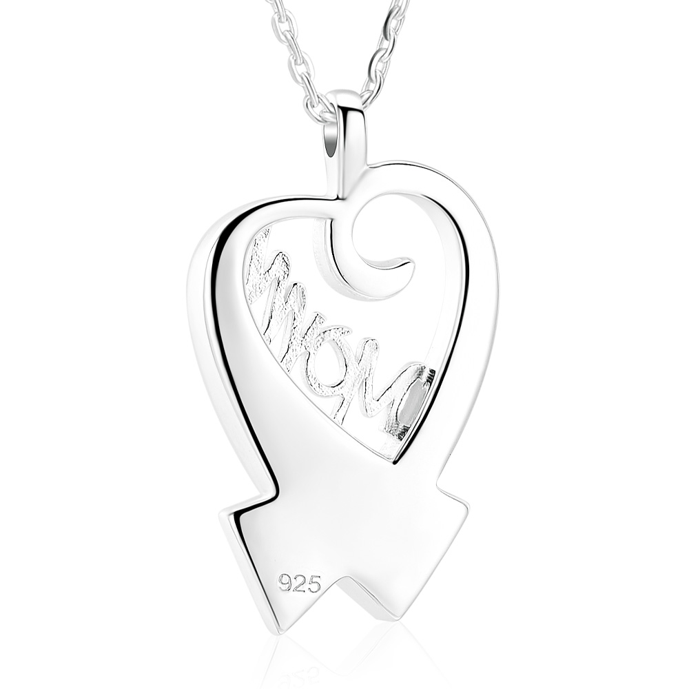 925 Sterling Silver Heart Loved Ones Urn Pendant Necklace Keepsake Memorial Gift