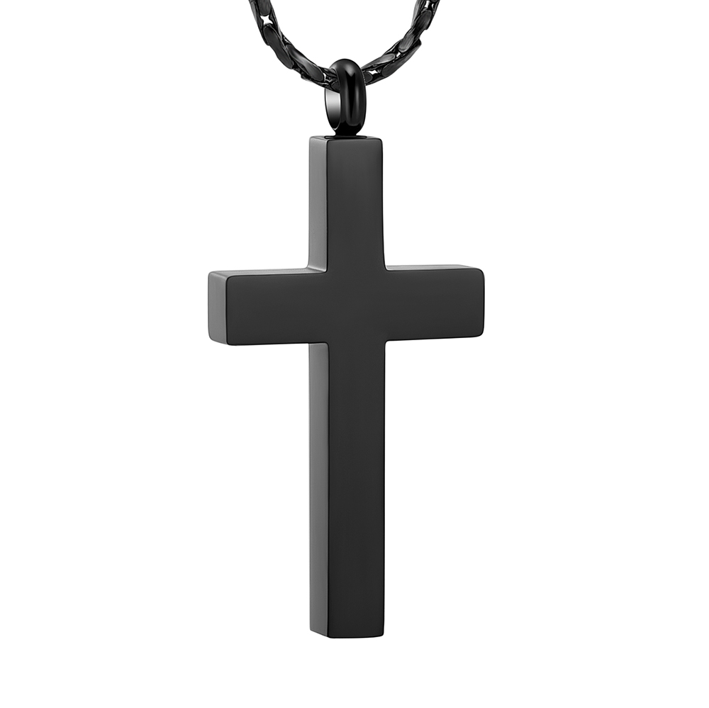 Cross Cremation Necklace for Ashes Stainless Steel Cross Pendant Urn Necklace US