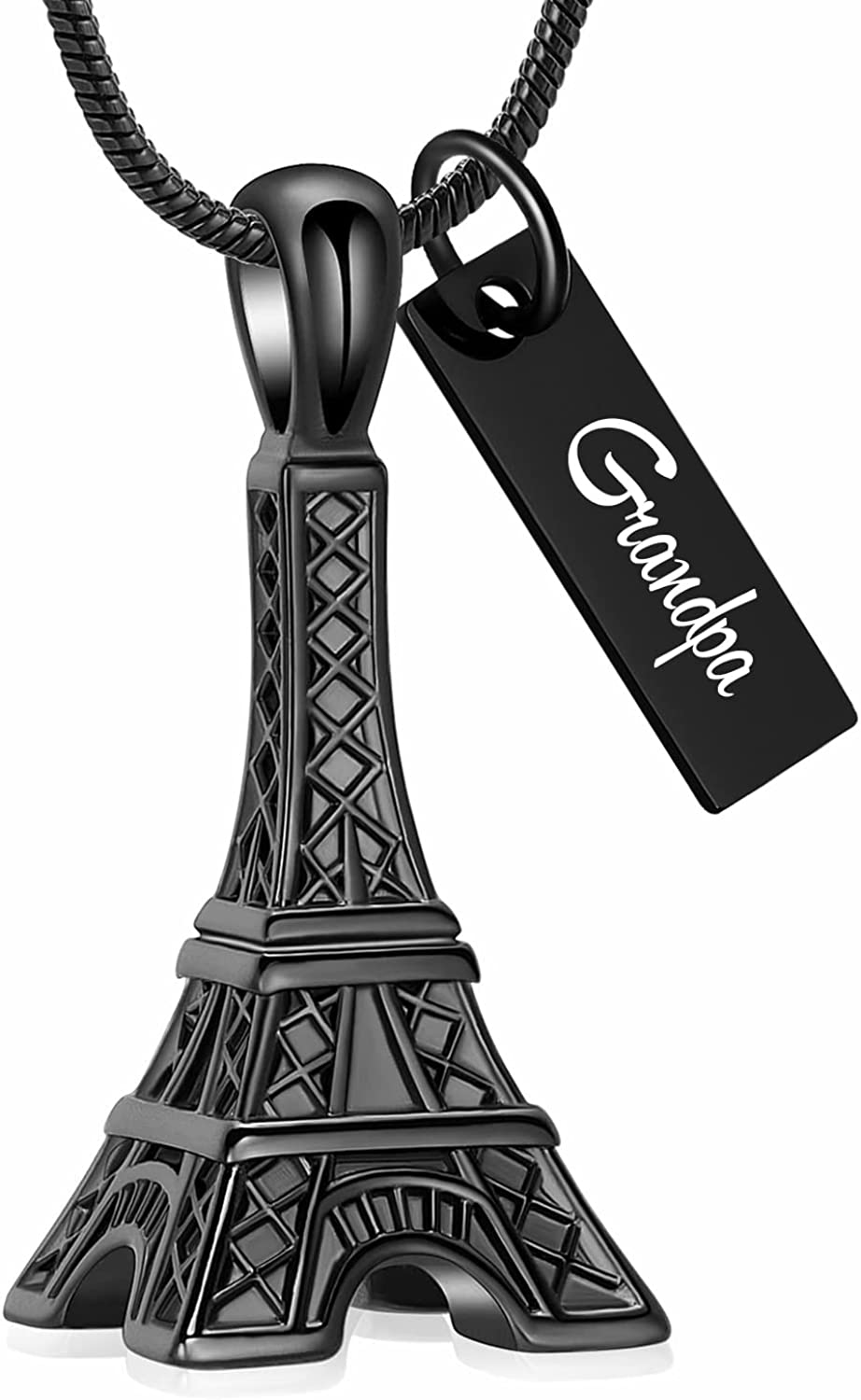 Eiffel Tower Pendant Urn Necklace Paris Jewelry for Mom Women Cremation Jewelry