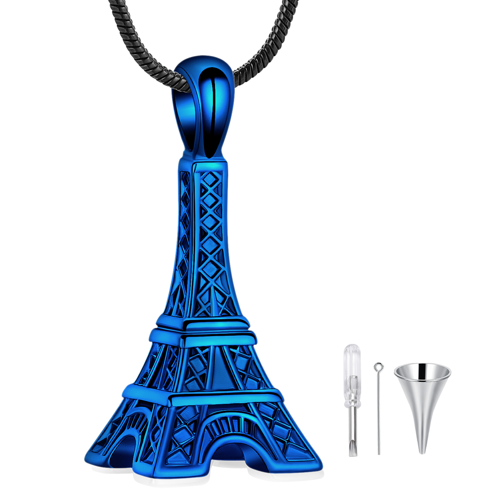 Eiffel Tower Pendant Urn Necklace Paris Jewelry for Mom Women Cremation Jewelry