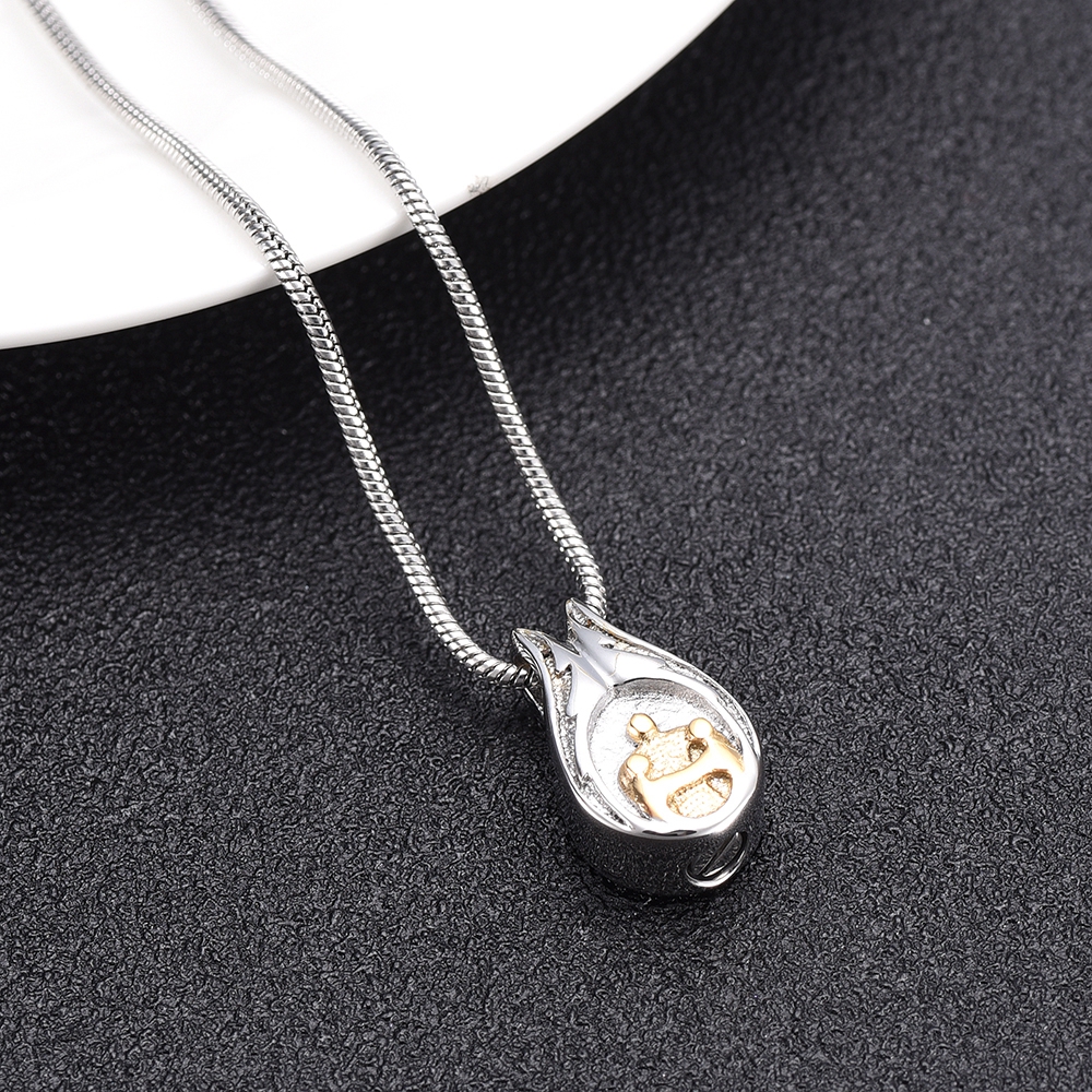 Cremation Necklace Urn Human Shape Pendant Free Engraved Stainless Steel Jewelry