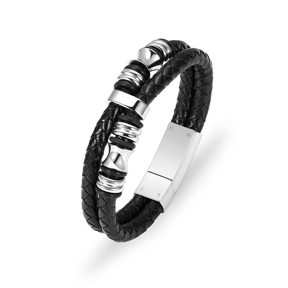 Cremation Urn Bracelet for Ashes Genuine Leather Memorial Ash Jewelry Urn Bangle