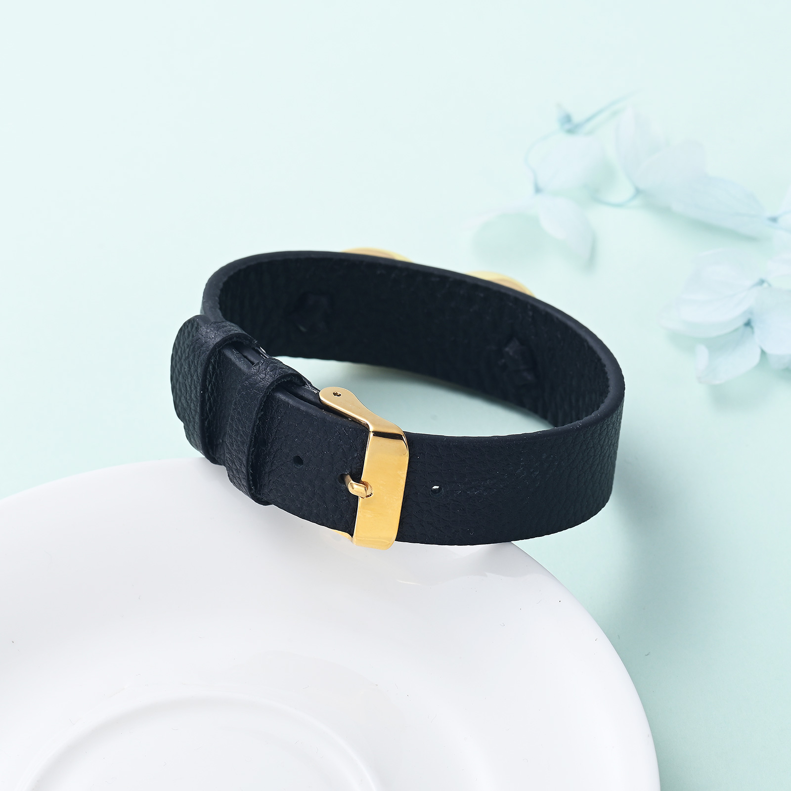 Men's Cremation Bracelet Infinity Urn Bracelet for Ashes Genuine Leather Bangle - Picture 31 of 37