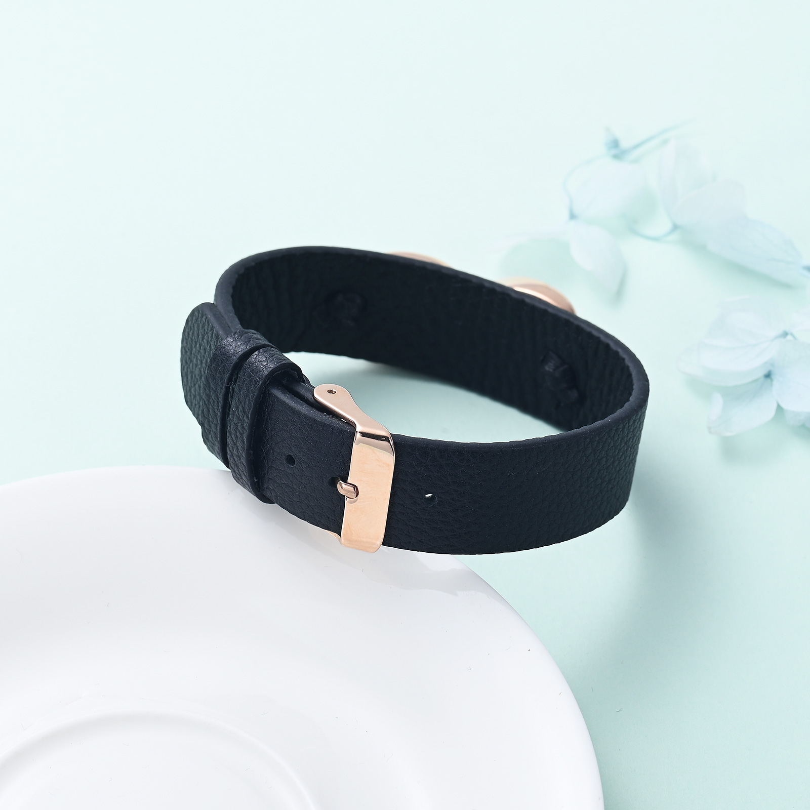 Men's Cremation Bracelet Infinity Urn Bracelet for Ashes Genuine Leather Bangle - Picture 37 of 37