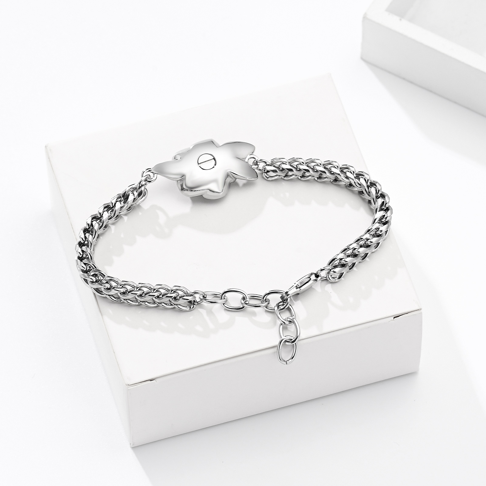 Rose Urn Cremation Bracelet For Ashes Memorial Woman Keepsake Bangle Jewelry - Picture 27 of 47