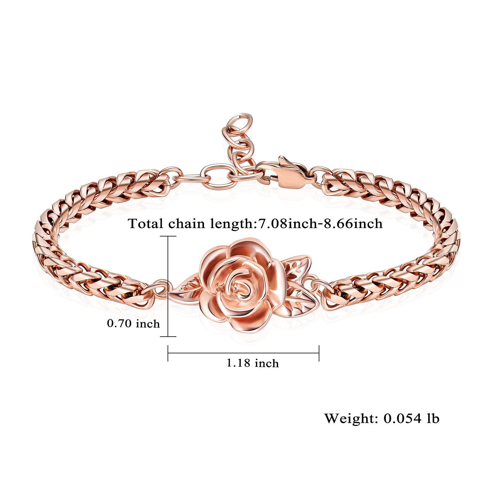 Rose Urn Cremation Bracelet For Ashes Memorial Woman Keepsake Bangle Jewelry - Picture 29 of 47