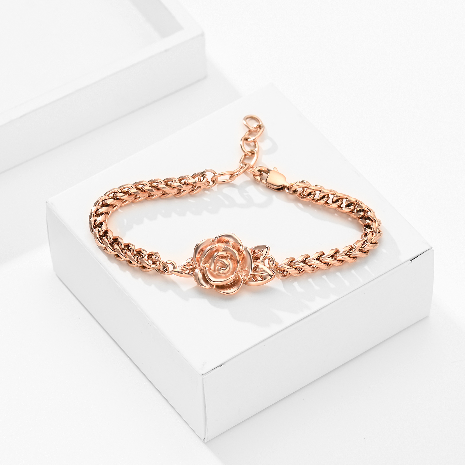 Rose Urn Cremation Bracelet For Ashes Memorial Woman Keepsake Bangle Jewelry - Picture 32 of 47