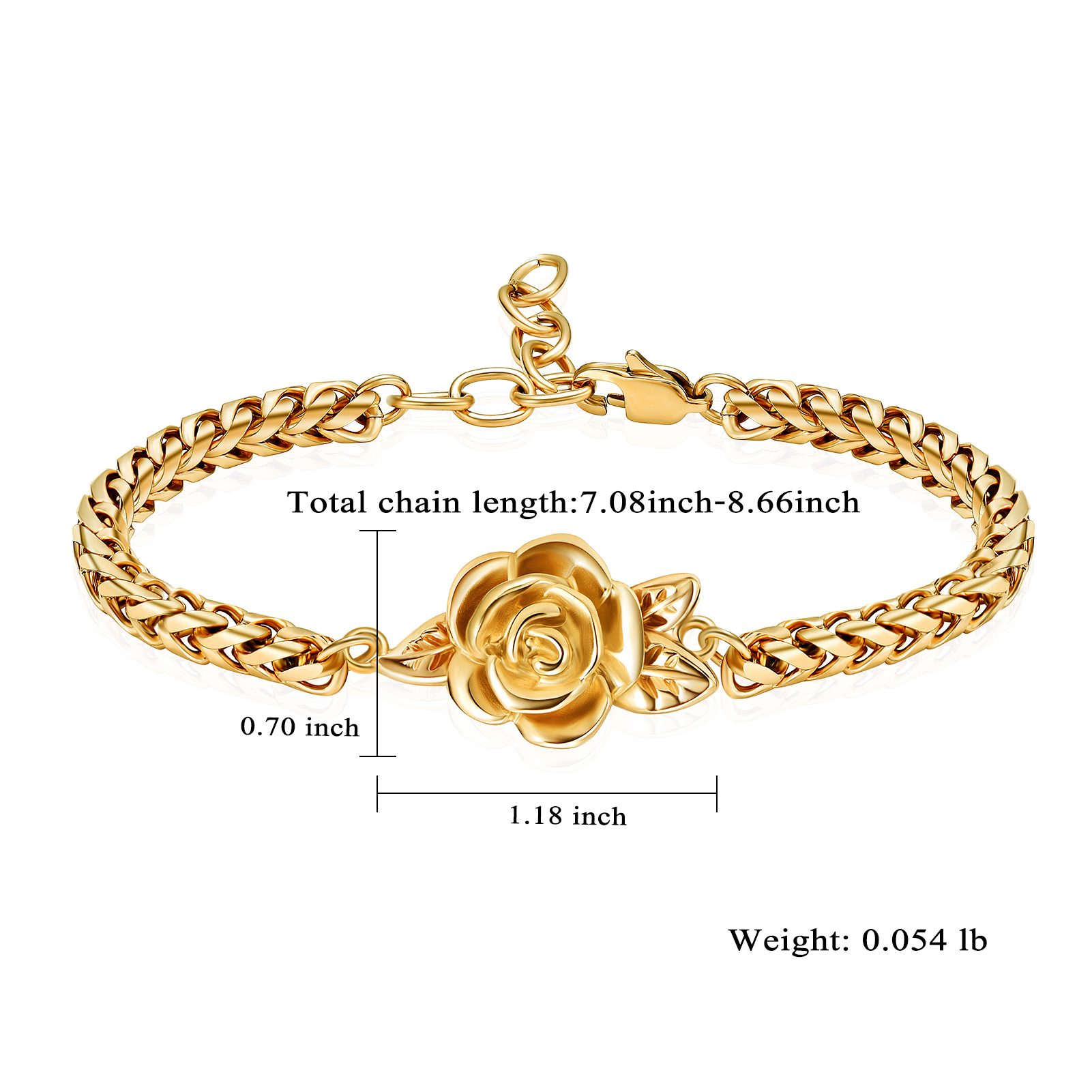 Rose Urn Cremation Bracelet For Ashes Memorial Woman Keepsake Bangle Jewelry - Picture 34 of 47