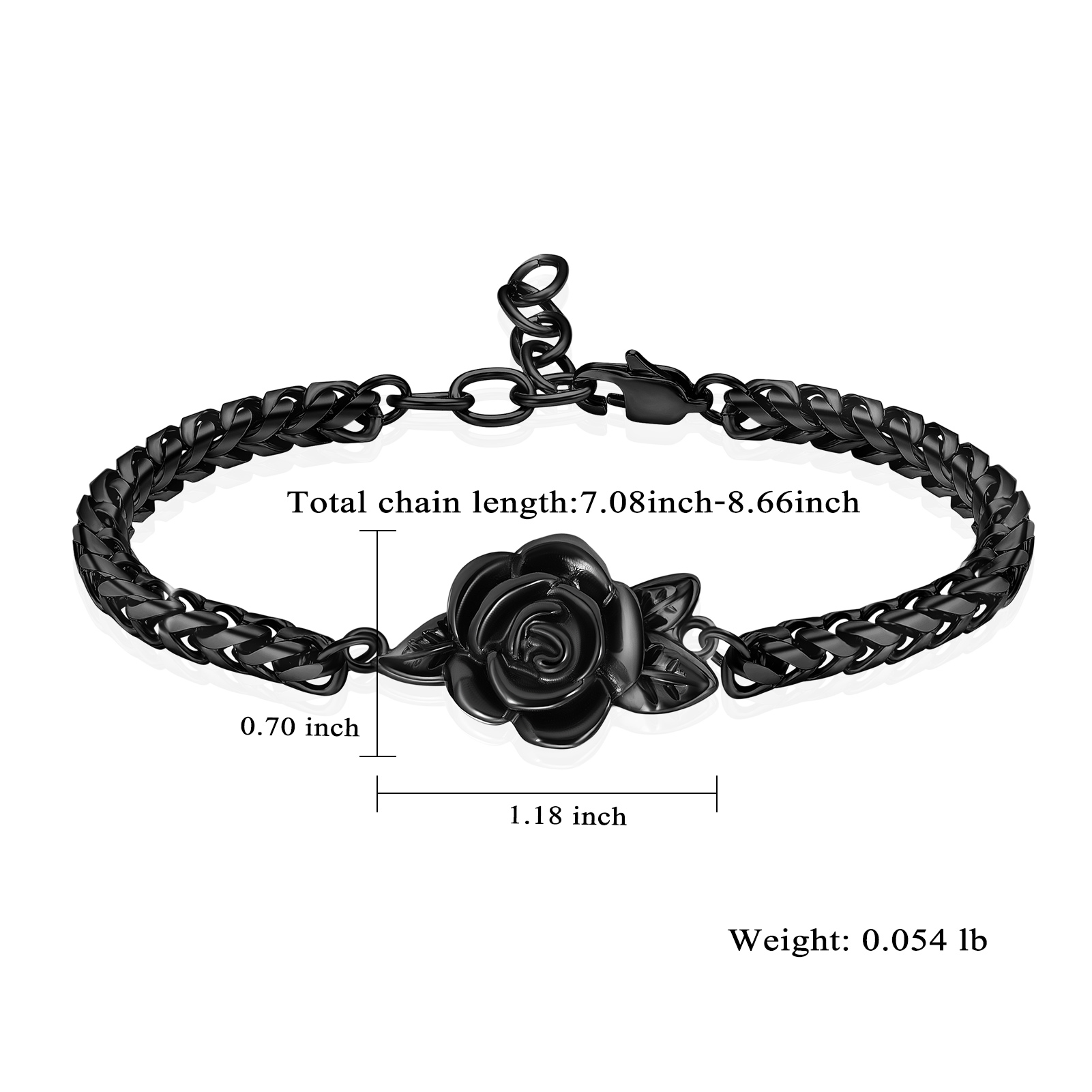 Rose Urn Cremation Bracelet For Ashes Memorial Woman Keepsake Bangle Jewelry - Picture 39 of 47