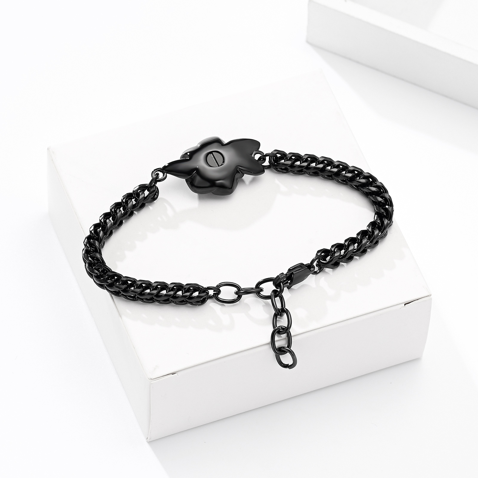 Rose Urn Cremation Bracelet For Ashes Memorial Woman Keepsake Bangle Jewelry - Picture 41 of 47