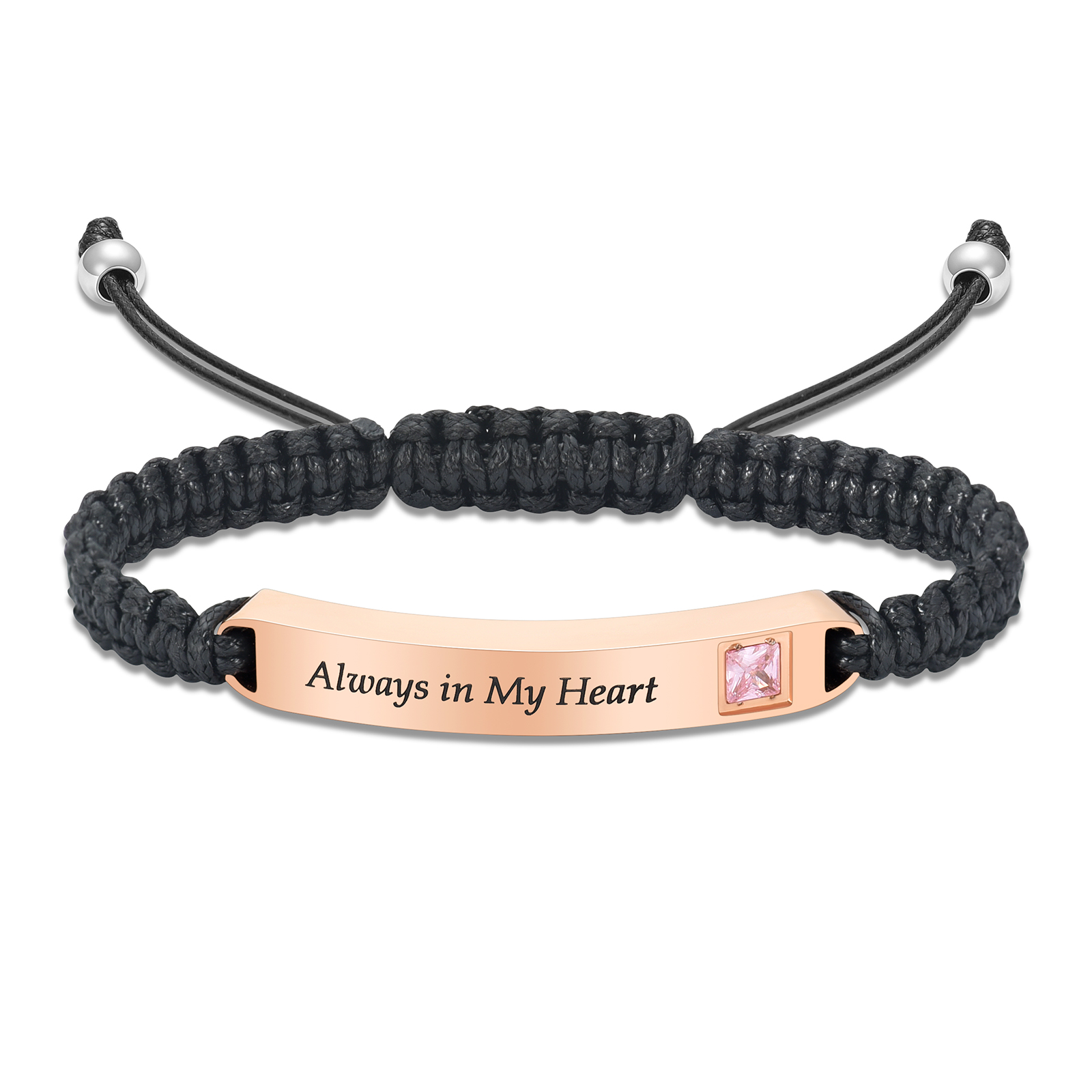 Adjustable Cremation Memorial Urn Bracelet – Manmade Braided Urn Bracelet Gifts