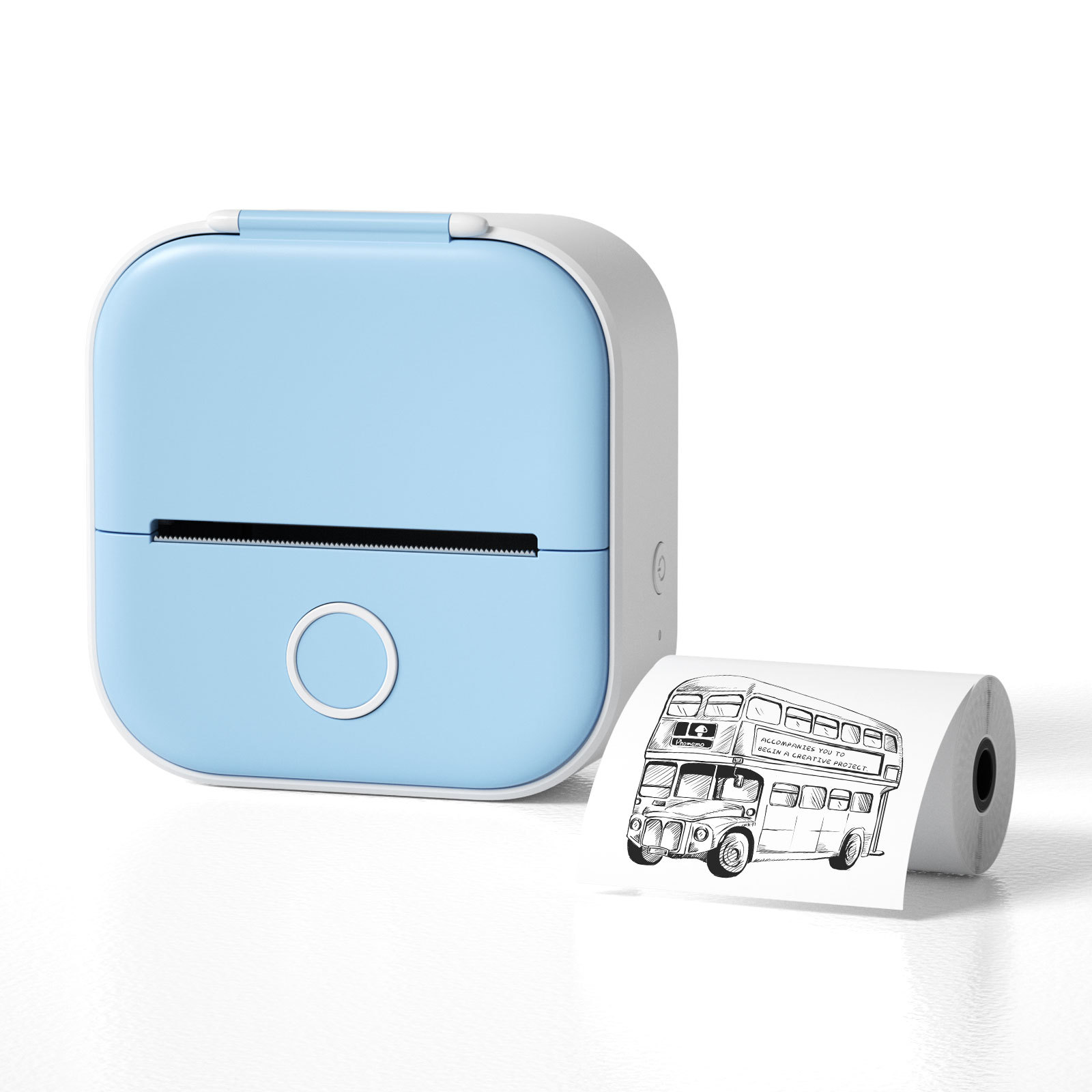 Portable Mini Thermal Label Maker Bluetooth Mobile Printer or Printer Paper