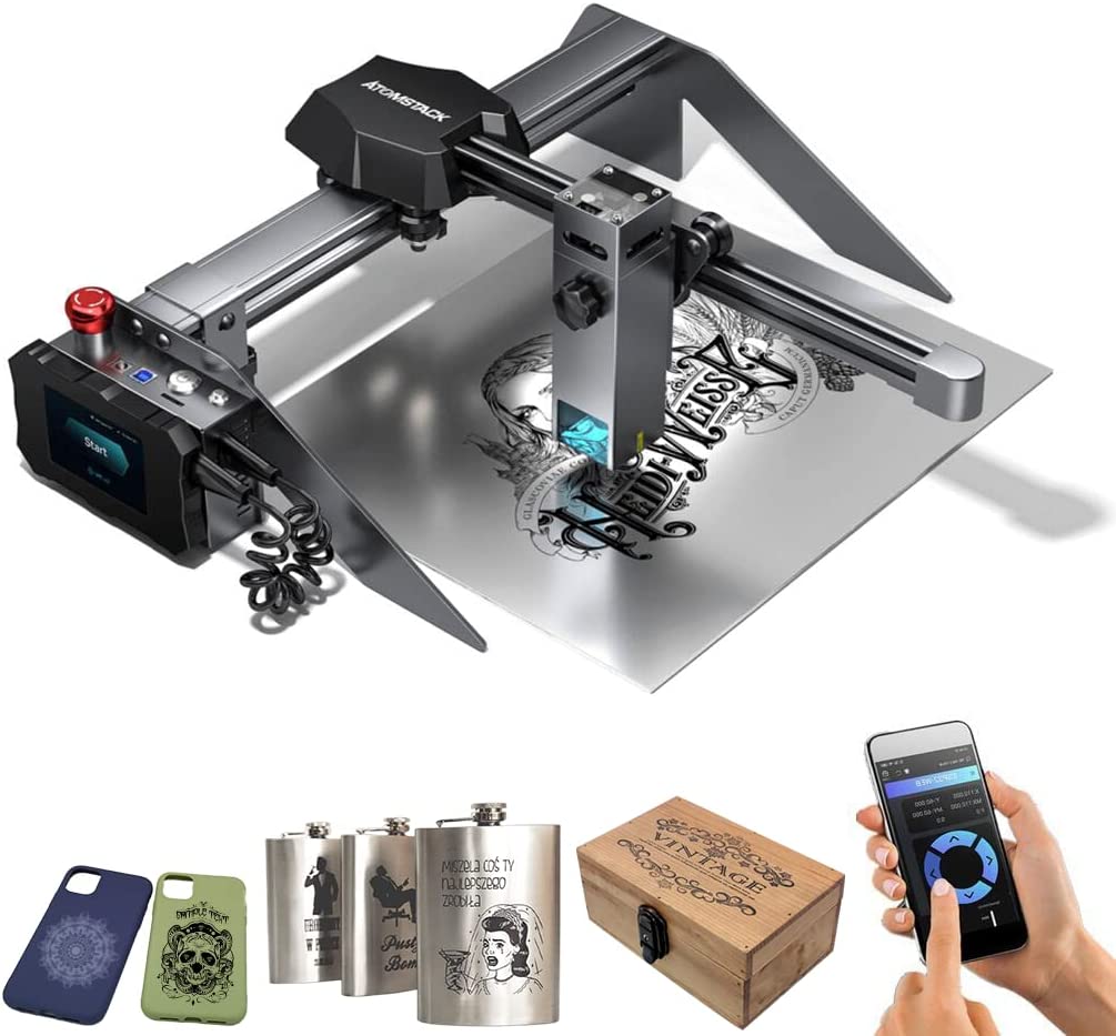 ATOMSTACK Graviermaschine Lasergravierer Engraving Maschine und Zubehörsets DE - Bild 9 von 88