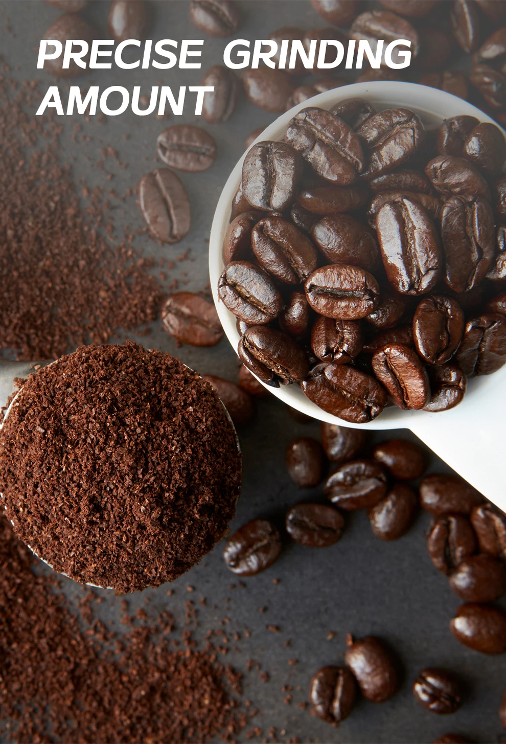 HiBREW G3G5 Kegelmahlwerk Espresso elektrisch Kaffeemühle für Kaffeemaschine