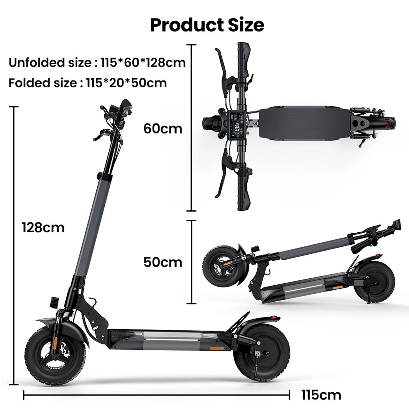 iScooter W9/W6 Elektroroller 1000W 48V13Ah E-Scooter 10" Offroad Tire 45km/h APP - Bild 15 von 16