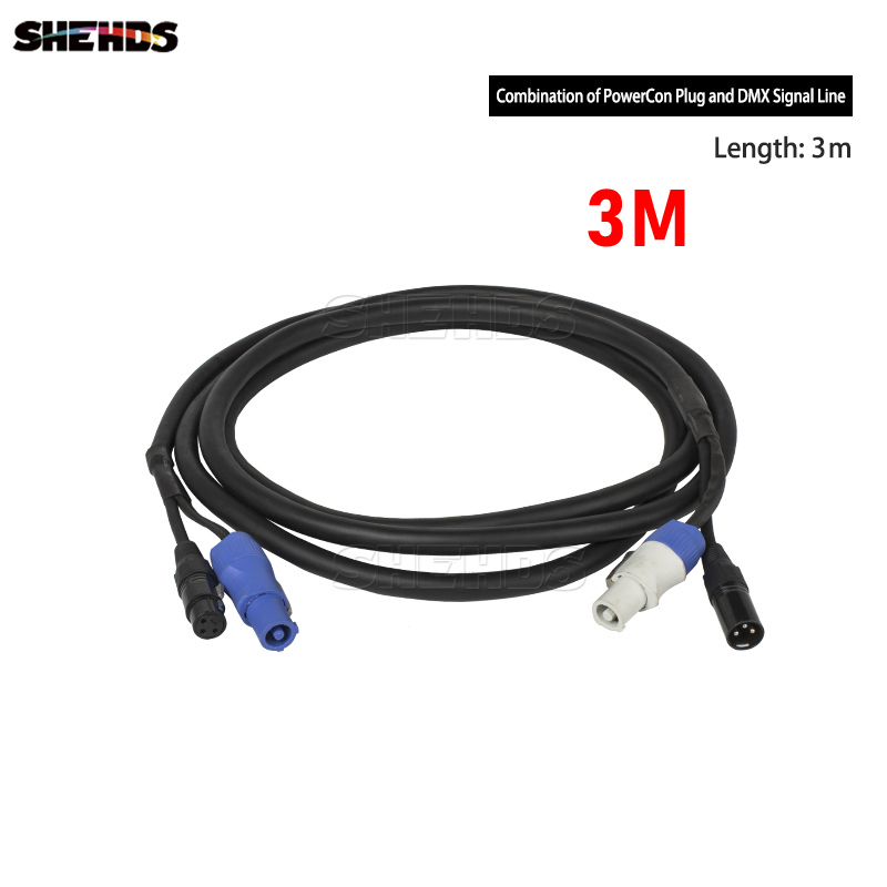 SHEHDS 2M/ 3M Combination of 3pin DMX Signal Cable and Powercon For Satge Light - Picture 16 of 23