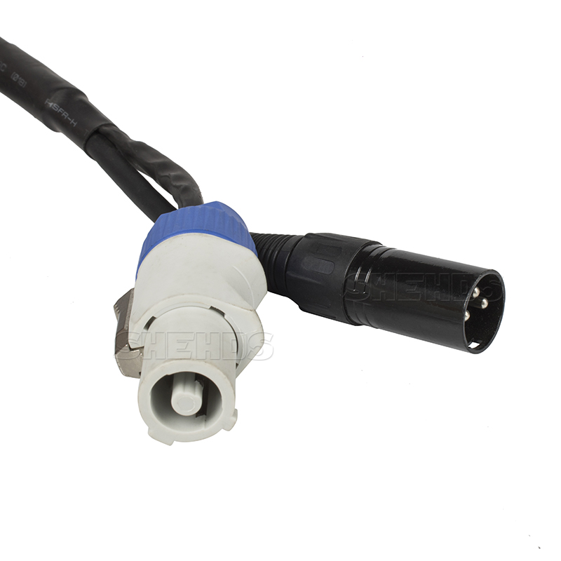SHEHDS 2M/ 3M Combination of 3pin DMX Signal Cable and Powercon For Satge Light - Picture 19 of 23