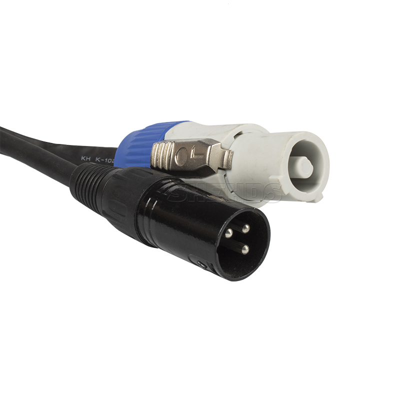 SHEHDS 2M/ 3M Combination of 3pin DMX Signal Cable and Powercon For Satge Light - Picture 11 of 23