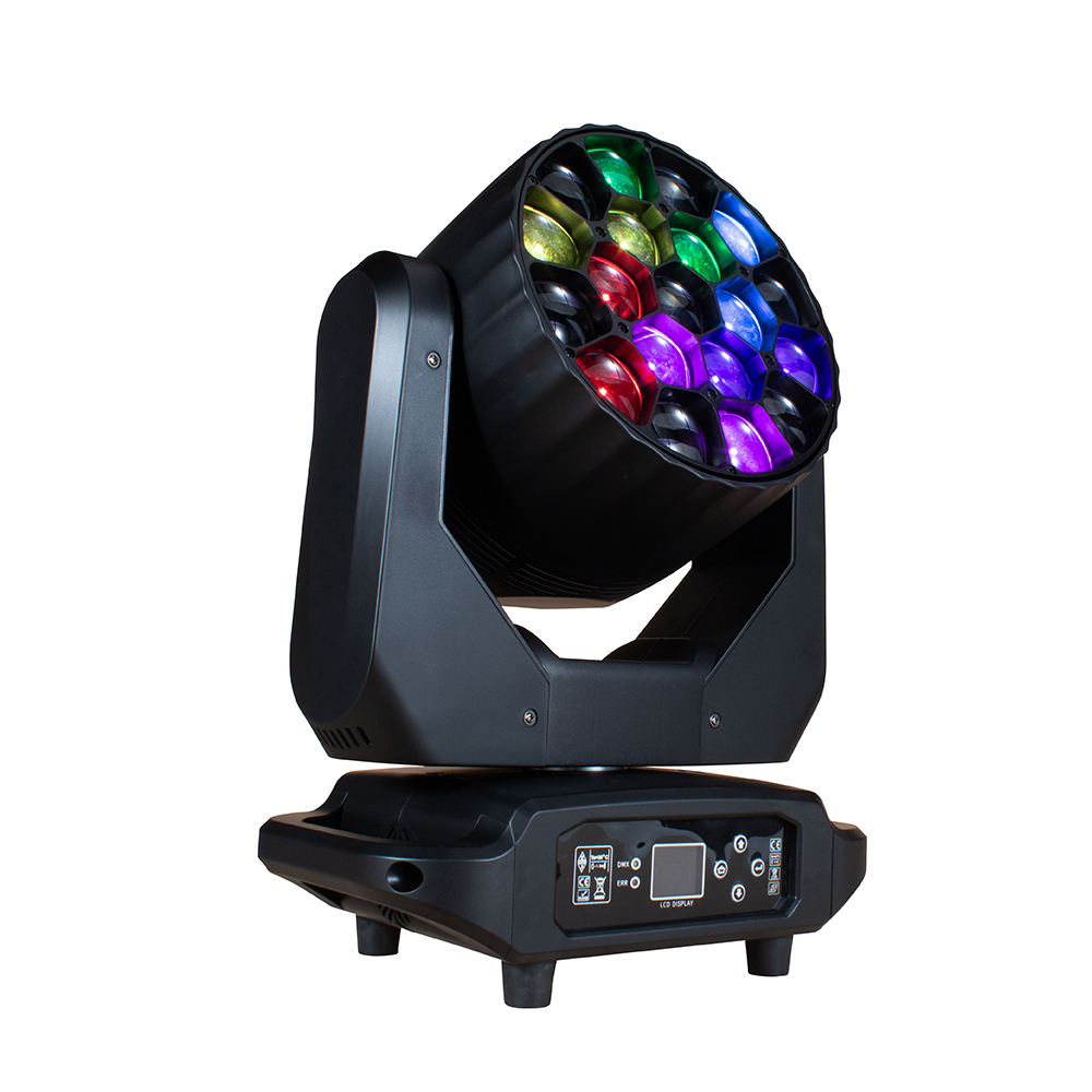 RGBW IP65 19x40W IP20 19x20W/40W Bee Eye Beam Moving Head Light Wash Or Case DJ