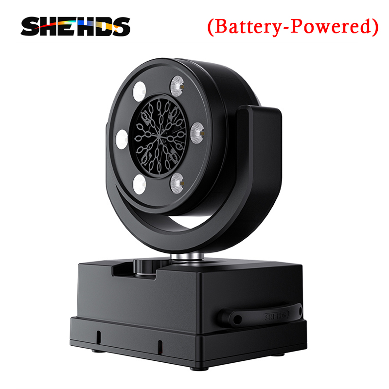 SHEHDS New Version 100W RGBY Moving Head Bubble Maker Machine DMX Remote
