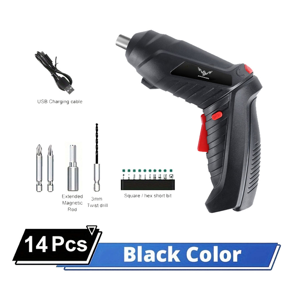 3.6V Small Mini Electric Rechargeable Cordless Screwdriver Drill Set with Bits