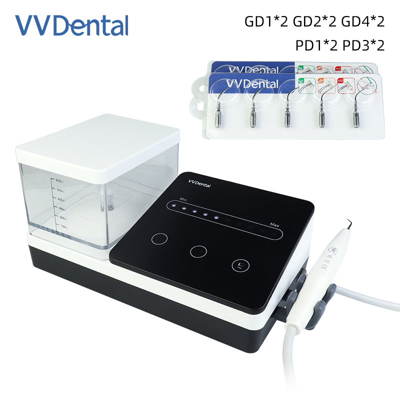 Scaler piezoelettrico ad ultrasuoni dentale punta 5/10 manipolo LED adatto a picchio EMS SATELEC - Foto 30 di 30