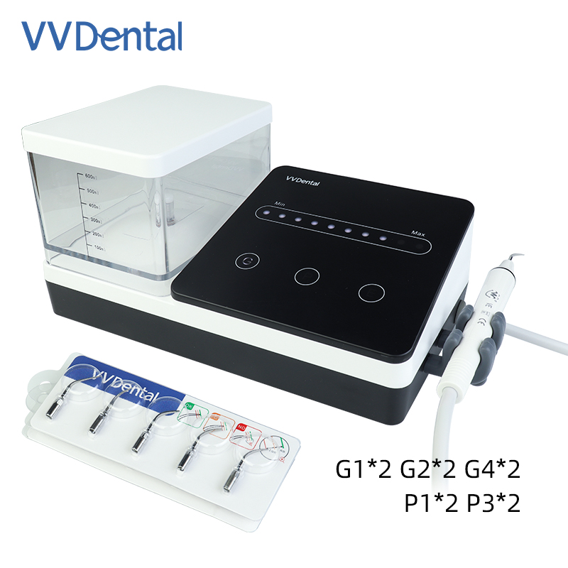 Dental Ultrasonic Piezo Scaler 10 Tips 600ml Bottle Fit EMS Woodpecker Handpiece