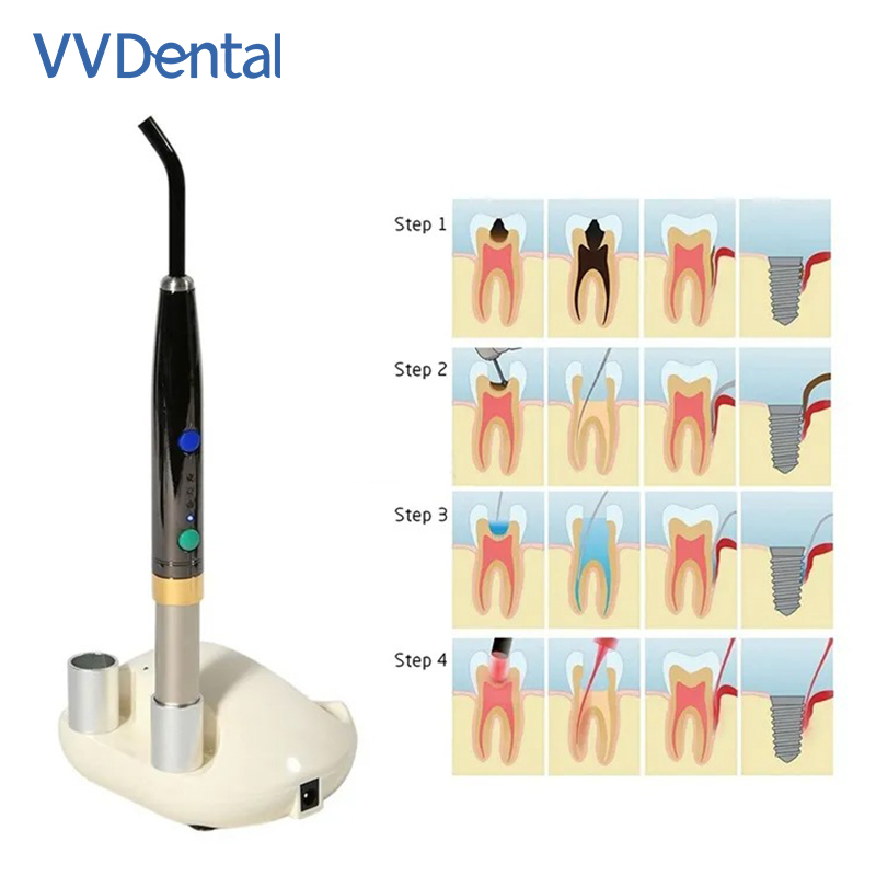 Sistema láser de diodo dental lápiz láser inalámbrico tejido blando Perio Endo 650 nm F3WW - Imagen 9 de 9