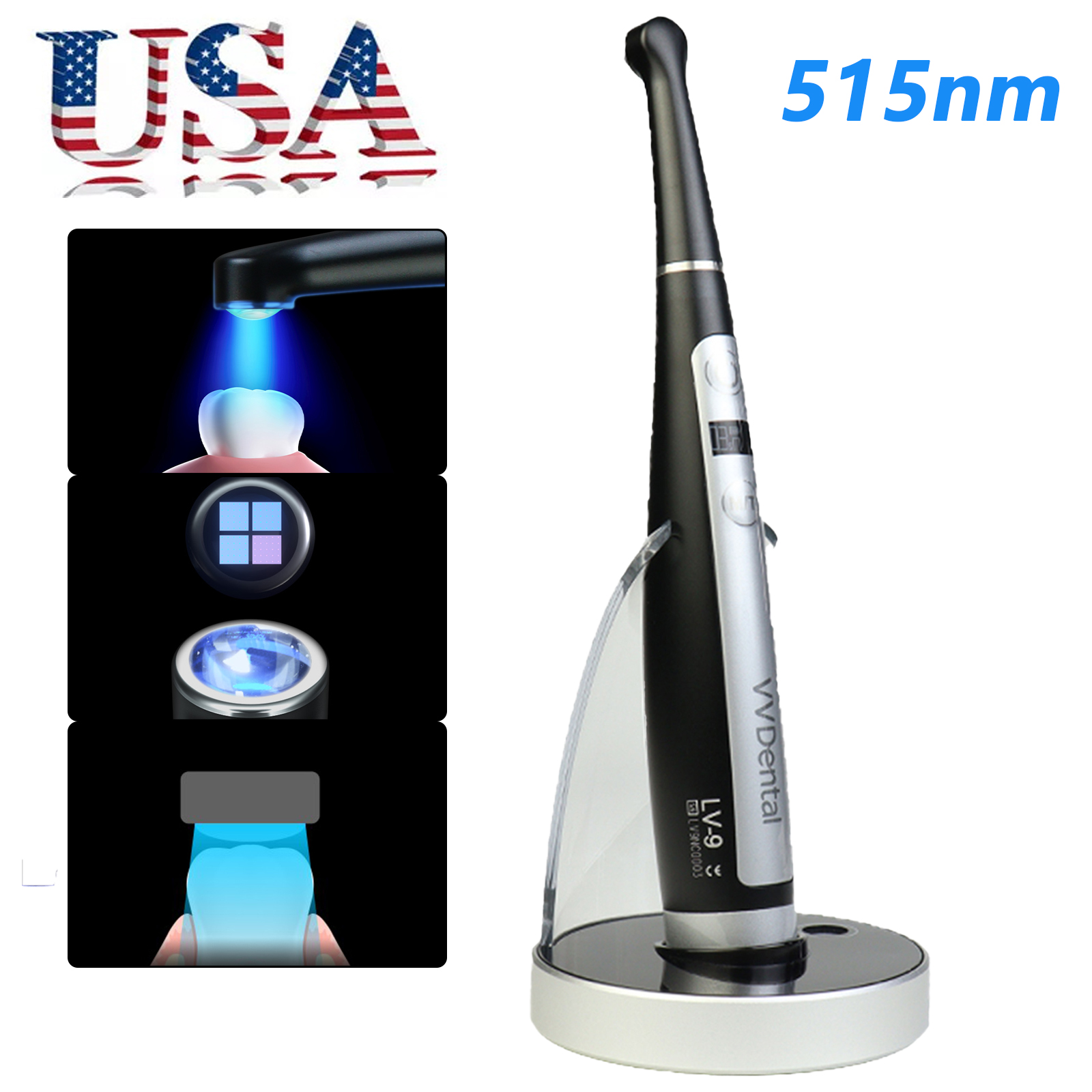 Woodpecker Style 1 Sec Pro Dental Curing LED Light Built-in Light Meter 3200mW