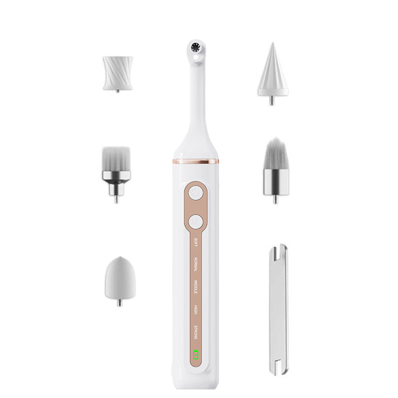 Teeth Cleaning Polisher Set for Home Use 5 Interchangeable Heads Adjustable Mode