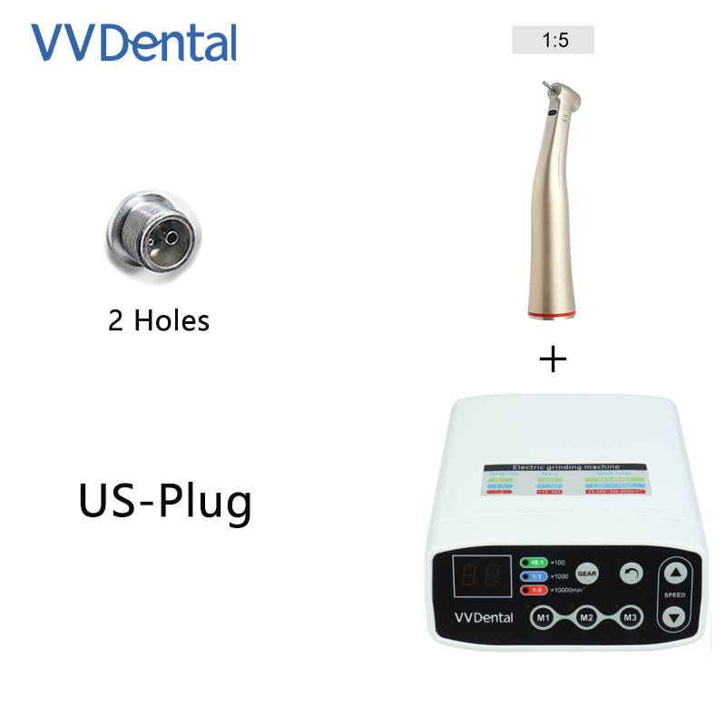 VVDental LED Brushless Electric Micro Motor with 1:5 LED Handpiece NEW