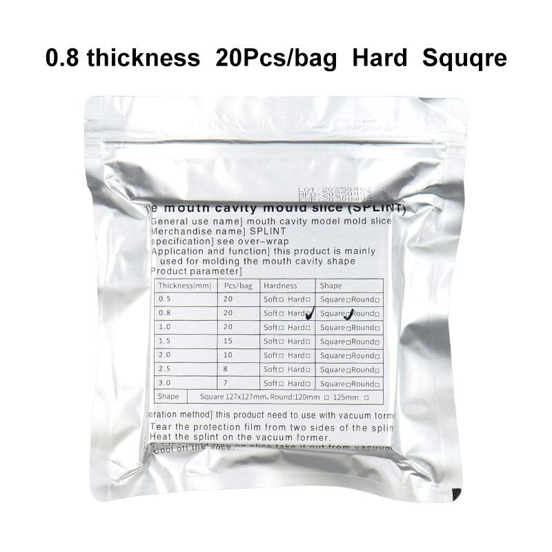 Dental Orthodontic Plastic Sheet Dental Lab Splint Thermoforming Material