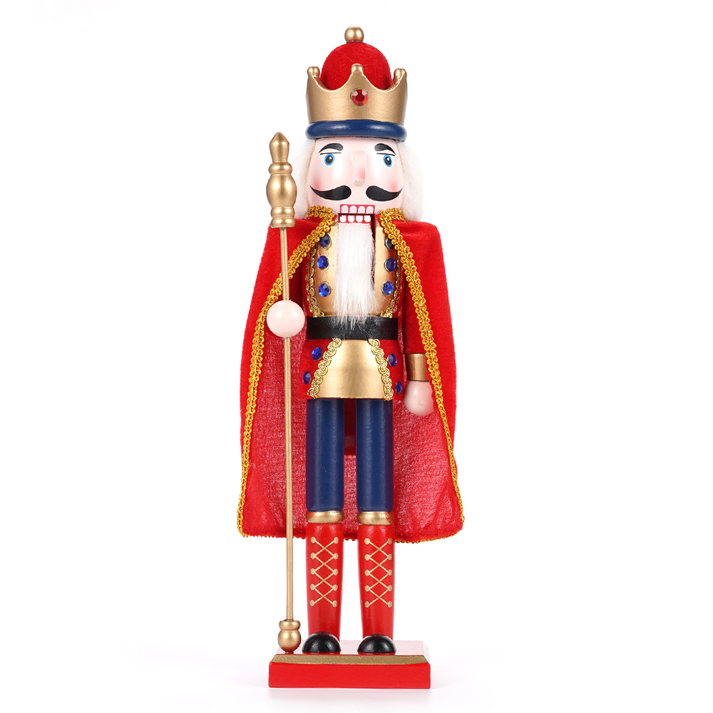 15in Nutcracker Soldier Wood Christmas Decoration Holiday Decor Christmas Style