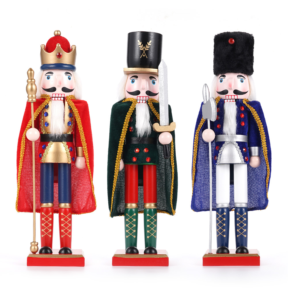 15in Nutcracker Soldier Wood Christmas Decoration Holiday Decor Christmas Style