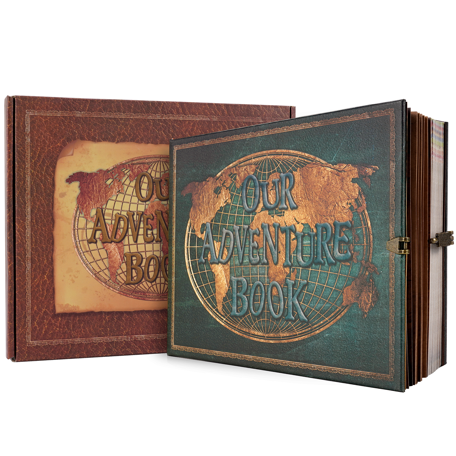 4 Type 180 Page Our Adventure Book Scrapbook Photo Album DIY Handmade Retro Gift - Picture 13 of 28