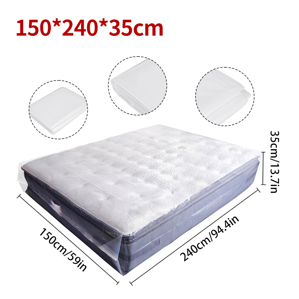 Mattress Bag for Moving and Storage 3.2 Mil Queen King Thick Plastic Cover Home - Picture 13 of 16