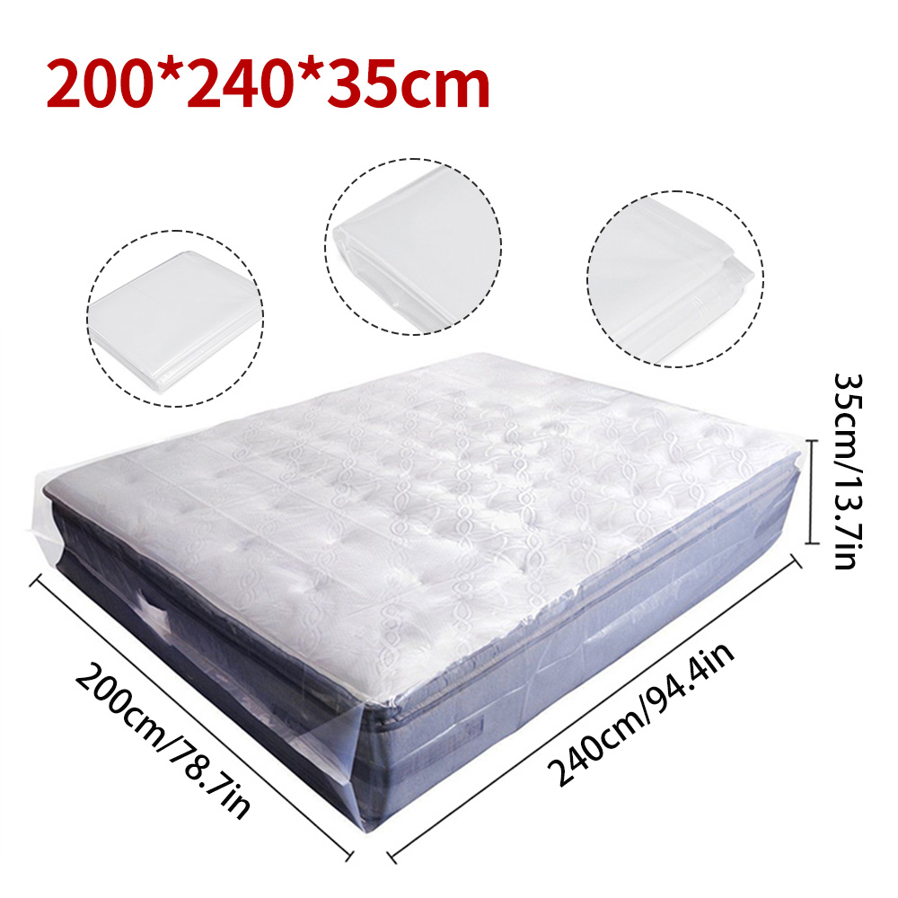 Mattress Bag for Moving and Storage 3.2 Mil Queen King Thick Plastic Cover Home - Picture 14 of 16