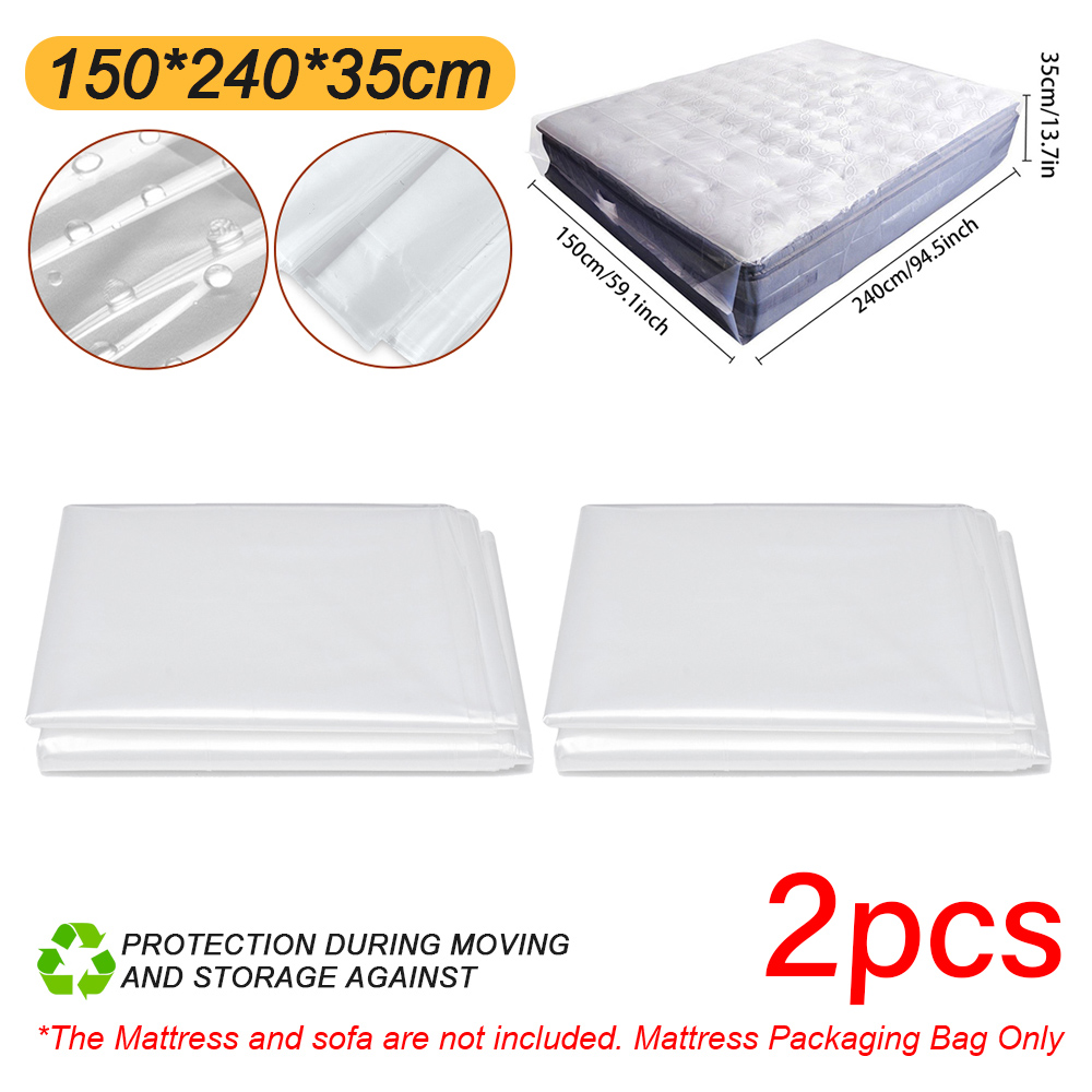 Mattress Bag for Moving and Storage 3.2 Mil Queen King Thick Plastic Cover Home - Picture 15 of 16